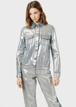 armani silver jacket
