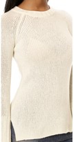 Thumbnail for your product : Enza Costa Marled Cuffed Crew Sweater