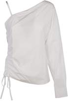 Alexander Wang One-sleeve Ruched Top 