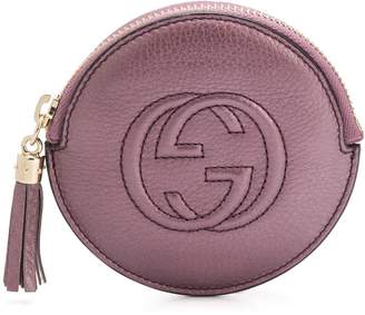 Gucci GG embossed circular purse