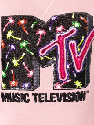 Marc Jacobs x MTV embellished short sleeve sweatshirt