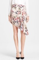 Thumbnail for your product : Haute Hippie Asymmetrical Silk Georgette Skirt