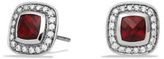 Thumbnail for your product : David Yurman Petite Albion Earrings with Garnet and Diamonds