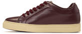 Thumbnail for your product : Paul Smith Burgundy Perforated Basso Sneakers