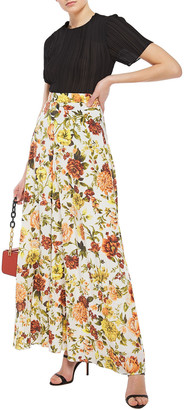 Zimmermann Zippy Basque Floral-print Silk-blend Maxi Skirt
