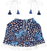 Thumbnail for your product : Poupette St Barth Kids Mara printed georgette top