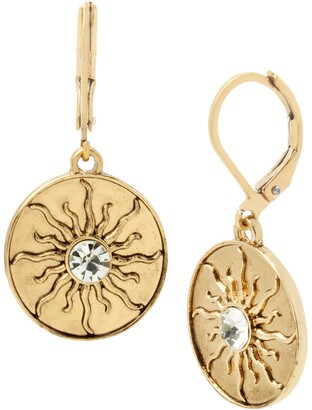 Jessica Simpson Women's Celestial Coin Drop Earrings