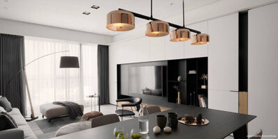Brayden Studio Koziol 4 - Light Kitchen Island Linear Pendant