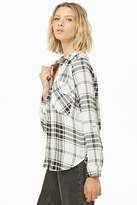 Thumbnail for your product : Forever 21 Plaid Curved Hem Shirt