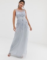 amelia rose 2 in 1 embellished maxi dress