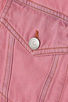 Thumbnail for your product : Ganni Cropped Denim Hooded Jacket