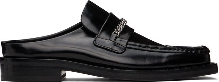 Martine Rose angled-toe Derby shoes, Black