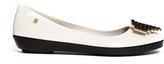 Thumbnail for your product : Melissa Colour Feeling Heart White Flat Shoes