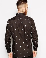 Thumbnail for your product : ASOS Smart Shirt In Long Sleeve With Houndstooth Print
