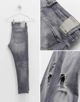 Thumbnail for your product : Jack and Jones Slim Fit Raw Hem Jeans