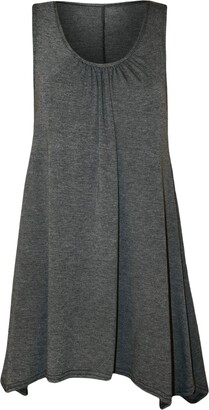 16-22 WearAll Womens Plus Size Hanky Hem Ladies Long Sleeveless Scoop Neck Vest Top 