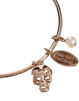 Thumbnail for your product : Sam Ubhi Rose Gold Skull Bracelet