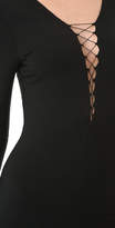 Thumbnail for your product : alexanderwang.t Lace Up Long Sleeve Dress