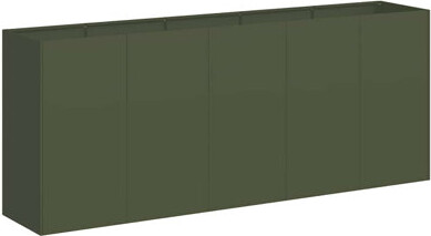 Planter Olive Green Cold-Rolled Steel Large Durable Planter
