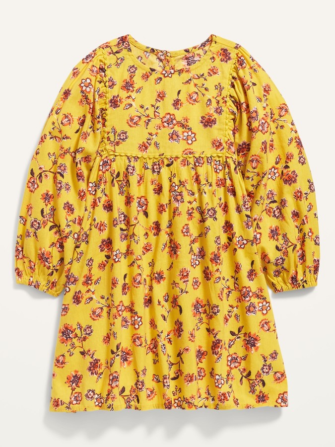 Fit & Flare Floral Dress for Toddler Girls