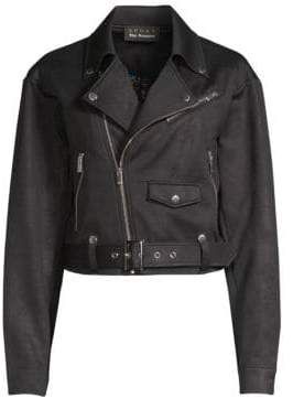The Kooples Faux Leather Moto Jacket