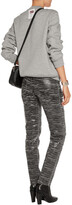 Thumbnail for your product : Pierre Balmain Printed coated low-rise skinny jeans