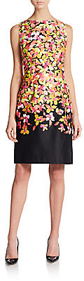 Chetta B Floral-Print Sleeveless Dress