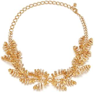 Mulberry Dazzle Necklace Gold Brass and Strass
