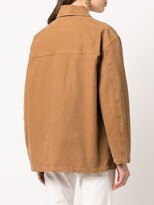 Thumbnail for your product : Nili Lotan Cargo-Pockets Oversized Shirt Jacket