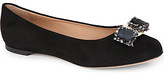 Thumbnail for your product : Ferragamo Varina bow-detailed suede pumps