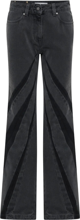 Dion Lee Darted bootcut jeans
