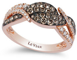 Le Vian Swirl Collection 14K Rose Gold Diamond Ring