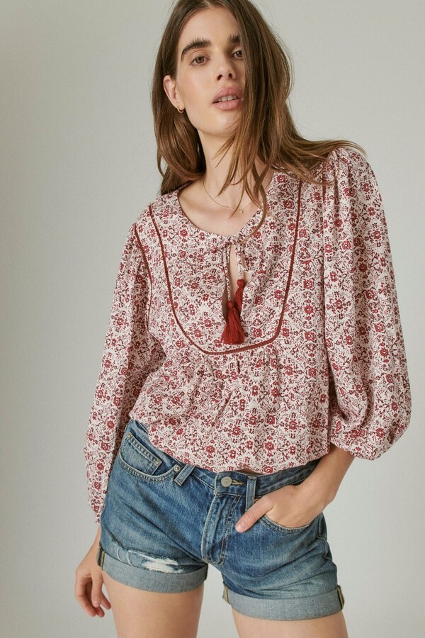 Lucky Brand Peasant Top | Shop the world's largest collection of 