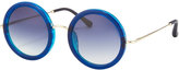 Thumbnail for your product : The Row Round Circle Sunglasses, Blue