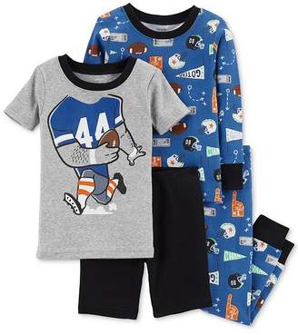 Carter's Baby Boys 4-Pc. Sports-Print Cotton Pajama Set