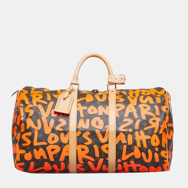 Louis Vuitton Brown/Orange x Stephen Sprouse Monogram Graffiti