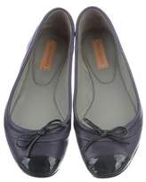 Thumbnail for your product : Reed Krakoff Leather Cap-toe Flats