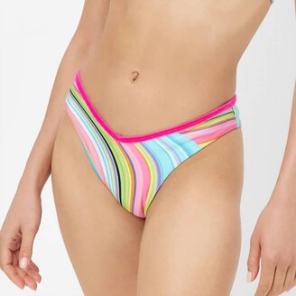 Buy BMJL Women's Tie Bikini Set String Lace Rainbow Adjustable Bathing Suit  Two Piece Swimsuit Swimwear(Ice cream01,XS) at