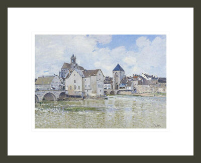 1000Museums Le Pont de Moret by Alfred Sisley -Framed Giclee Print