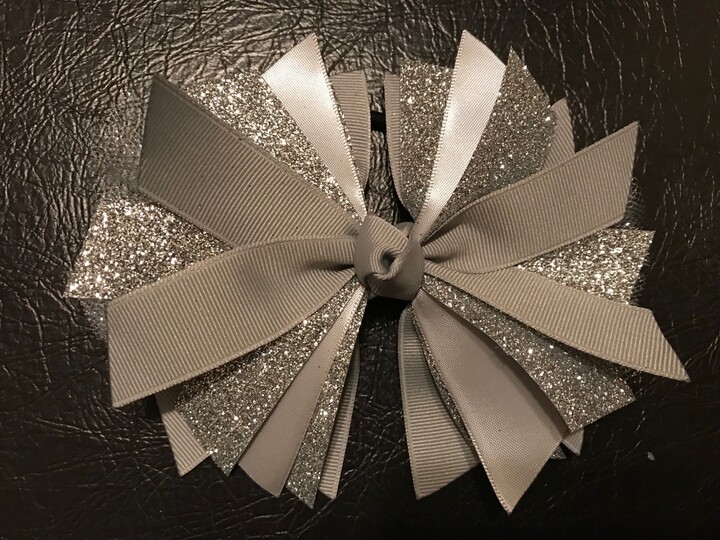 Gymnastics Bow - Softball Volleyball Soccer Lacrosse Dance Hair Tie Streamers Ponytail Ribbon Cheer