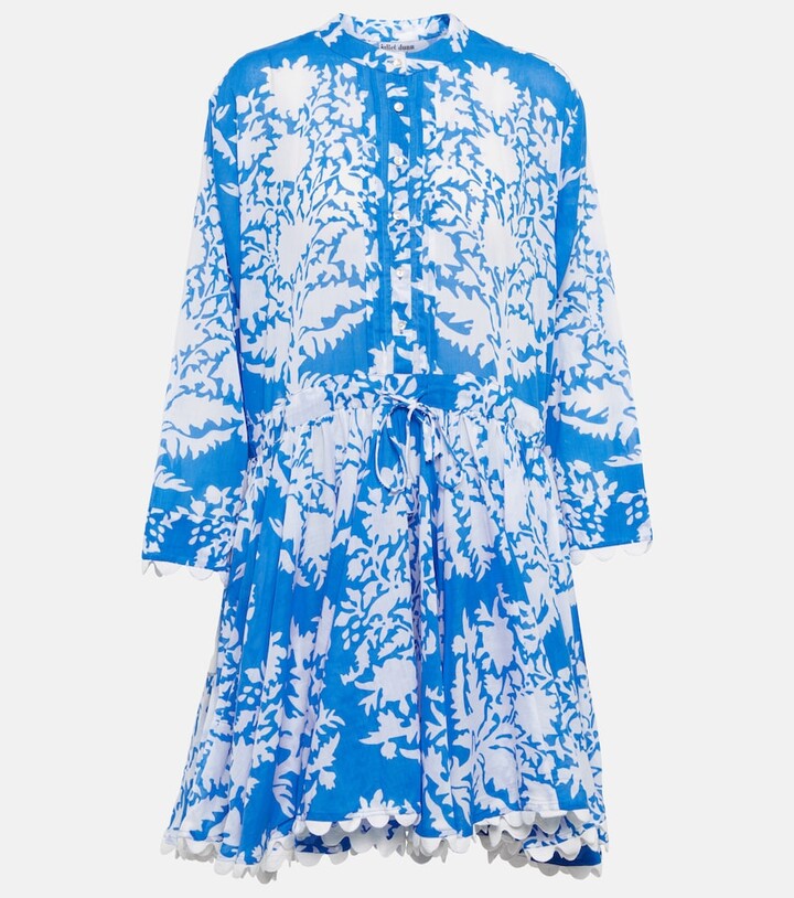 Juliet Dunn Floral cotton minidress