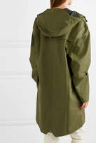 Thumbnail for your product : Rains Hooded Matte-pu Raincoat - Green
