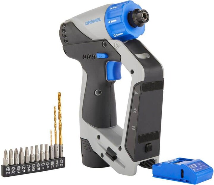 Dremel Blueprint 12V Cordless 1/4 in. Drill/Driver with Integrated Stud Finder and Detachable Laser Level