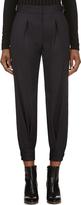 Thumbnail for your product : Band Of Outsiders Navy Lightweight Wool Cuffed Trousers