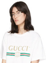 Thumbnail for your product : Gucci Gold Square Glasses