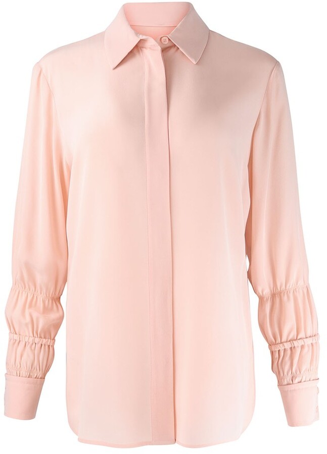 Light Pink Silk Blouse | Shop the world's largest collection of 