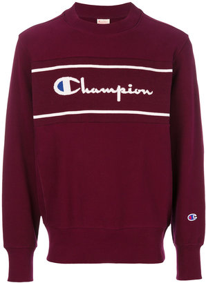 Champion logo panel sweatshirt