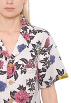 Thumbnail for your product : House of Holland Rose Printed Cotton Denim Shirt