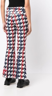 Perfect Moment Aurora houndstooth-print flared trousers