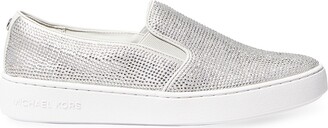 MICHAEL Michael Kors Keaton Crystal-Embellished Slip-On Sneakers